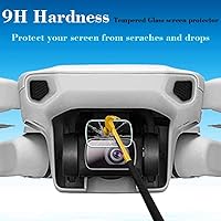 Vista 3 de Protector de pantalla de lente para DJI Mini 4K / 2 SE/DJI Mavic Mini 2 / DJI Mini/DJI Mini SE - Drone [3 unidades] 0.012 in 9H dureza vidrio