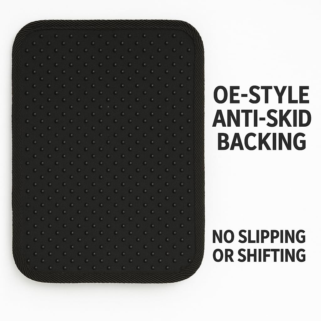 Black Universal Carpet Auto Floor Mats 4 Piece — view 4