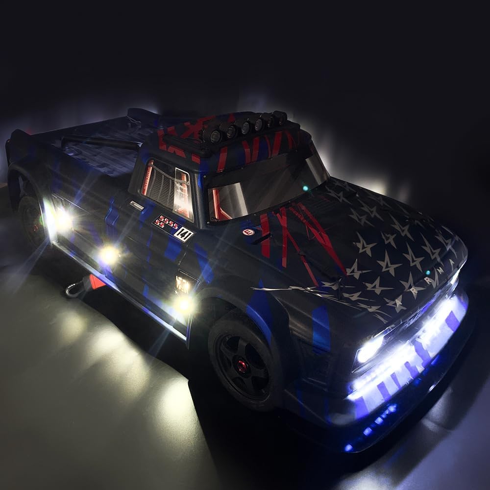 MORLORDY RC LED Light Kits - Headlight & Taillight & Side Lights Set for 1/7 Infraction 6S V2 RC Drift Cars Upgrade Part