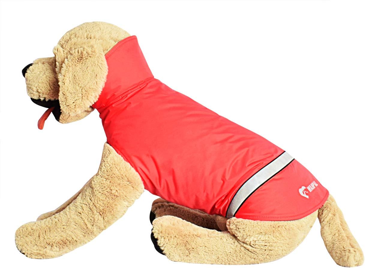 fleece lined dog raincoat