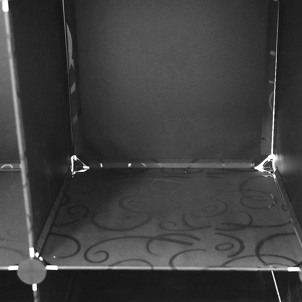 Armario Modular, Guardarropa portátil para Colgar Ropa, 8 Cubo Ropero Combinado, Organizador de Almacenamiento Modular(167*76*37cm)