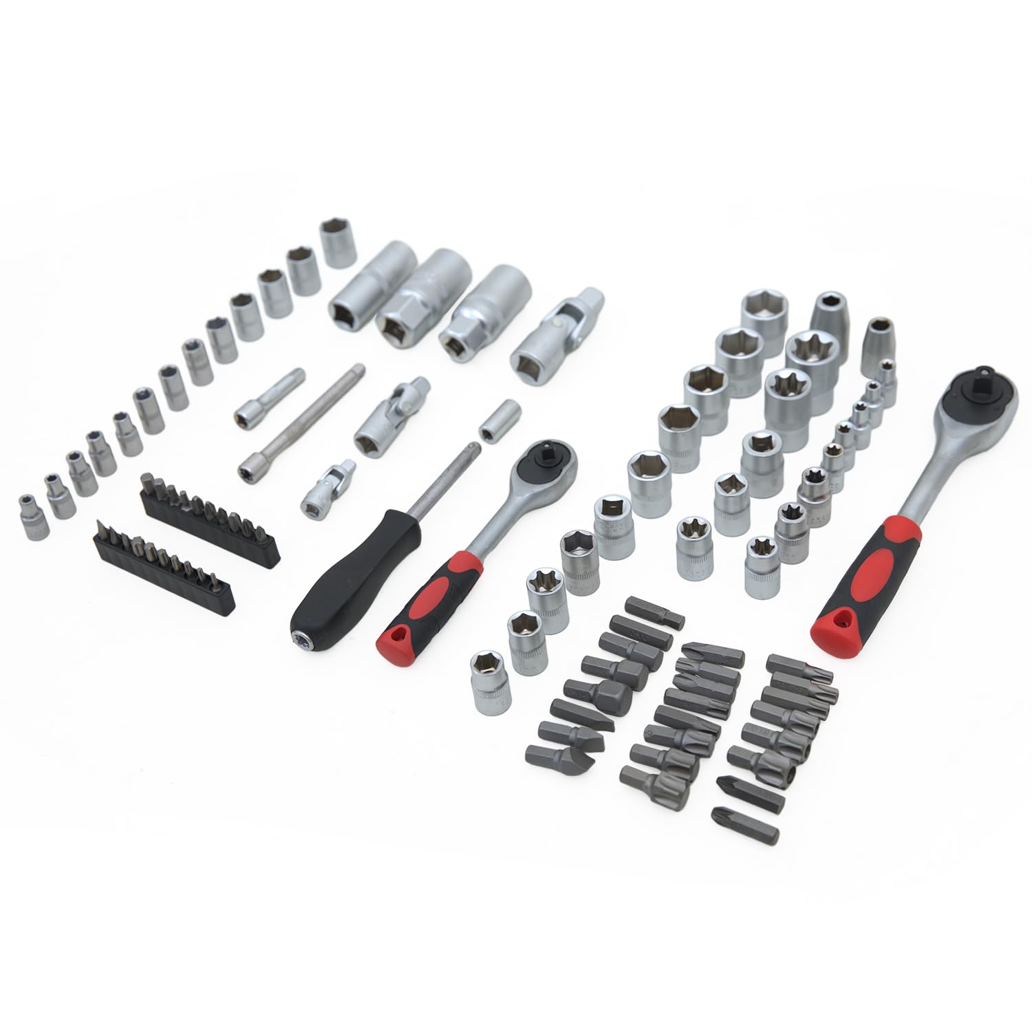 Set di chiavi a bussola professionali da 94 pezzi – Set di attrezzi versatili e durevoli per ogni meccanico conveniente per riparazione auto e moto (94p)