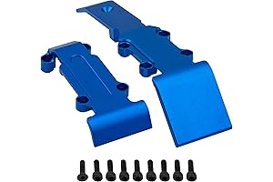 Traxxas E-Revo Front & Rear Skid Plate Skidplate Set for 1/16 RC Car