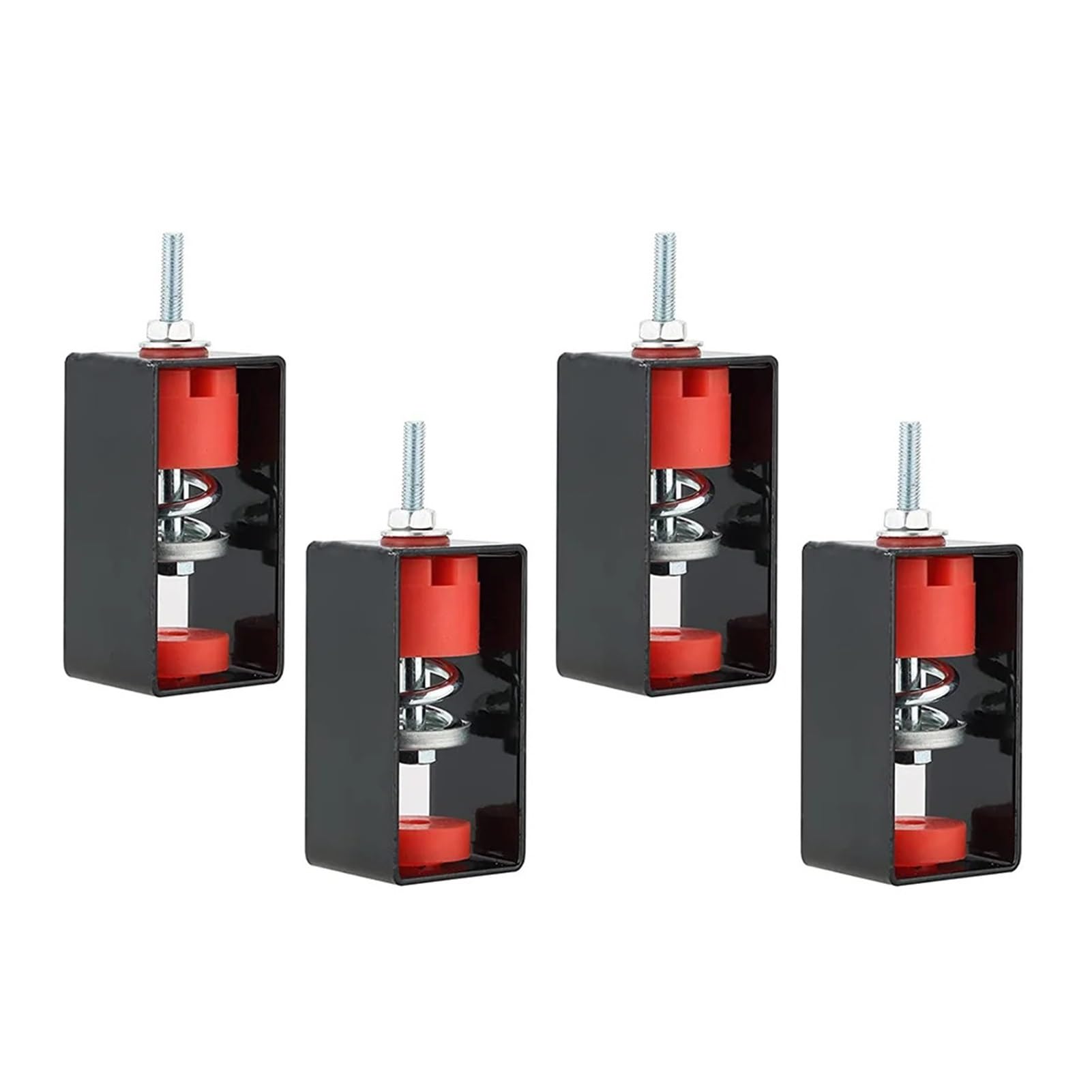 Resorte Vibración Aislador Paquete de 4 soportes amortiguadores de vibraciones for techo, con resortes aislantes de vibraciones for insonorización y resistencia a impactos en estudios de teatro.