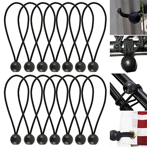 Tendeurs à boules pour bâche de tente et auvent de camping élastiques de fixation LFS x50
