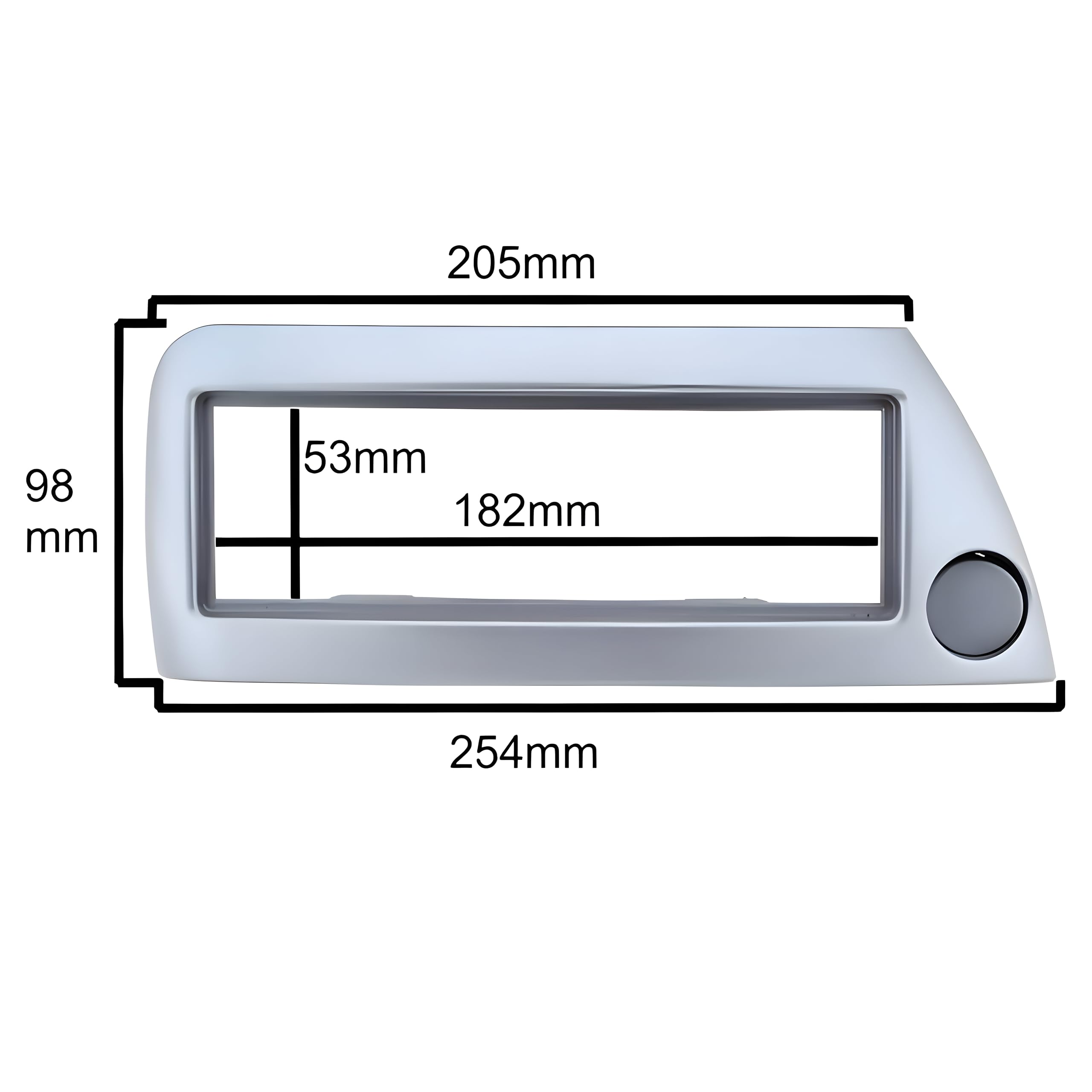 Mascherina Radio - Ford Ka - 1DIN - Colore: Nero - Mascherine Per Radio - Paser SRL - Foto 6