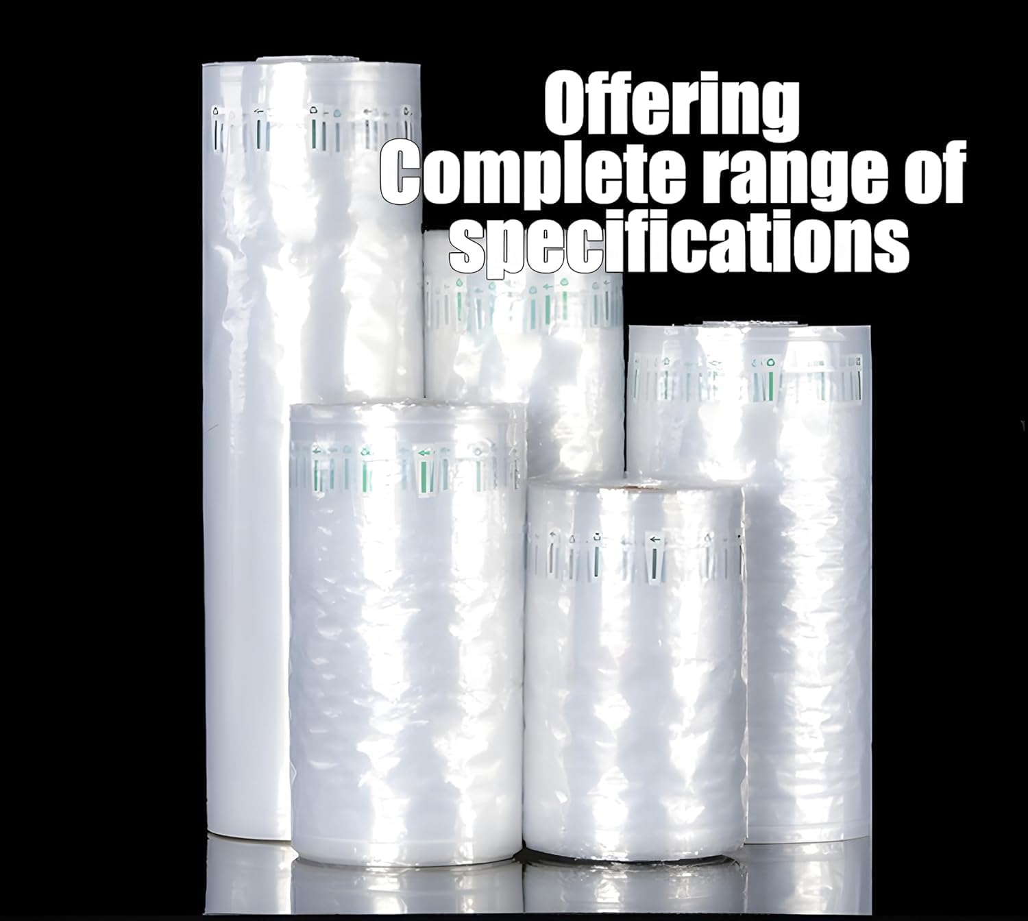 LDS Length 984ft Air Cushion Wrap Roll Quilt Bubble Air Pillow Sheet Film Air Cushion Wrap (Air Bubble Film - Inflatable Bubbles - 15"x10"x20μm)