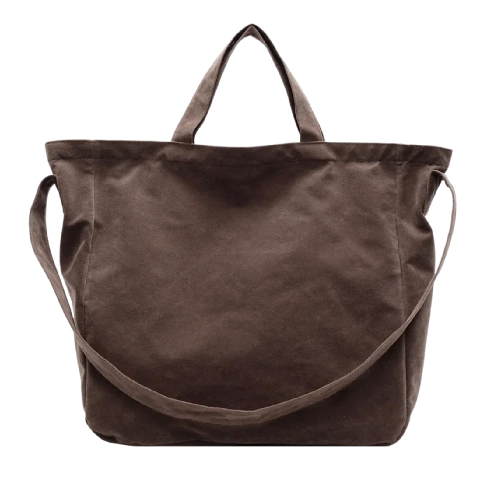 Gyios handbags for women Large Capacity Tote Bag Zipper Popular Fashion Handbag Soft Simple Commuting Shoulder Bag-gray