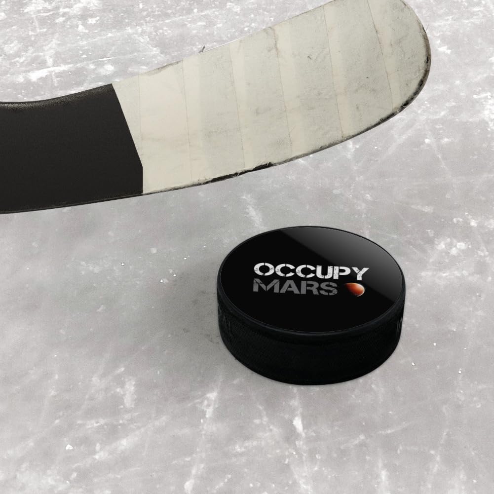 GRAPHICS & MORE Occupy Mars Ice Hockey Puck