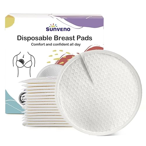 SUNVENO Almohadillas de lactancia desechables, ultrafinas y extraabsorbentes, ventiladas, a prueba de fugas, esenciales de enfermería para un ajuste