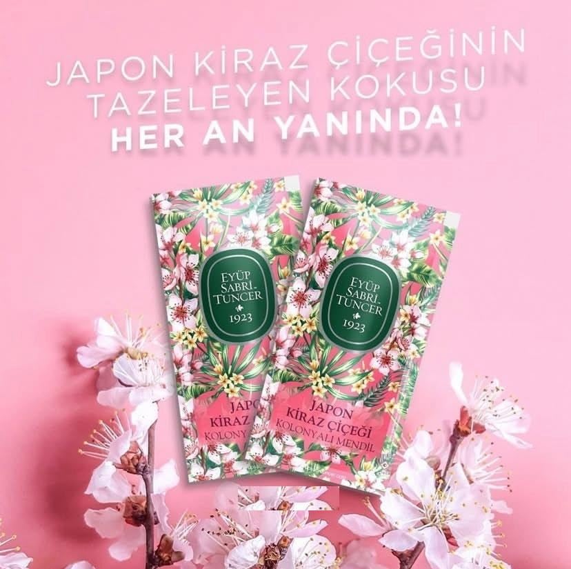 Eyüp Sabri Tuncer JAPON KİRAZ ÇİÇEĞİ BANYO SETİ, SIVI-KÖPÜK SABUN, LOSYON VE ISLAK MENDİL, H-PRO HİJYEN