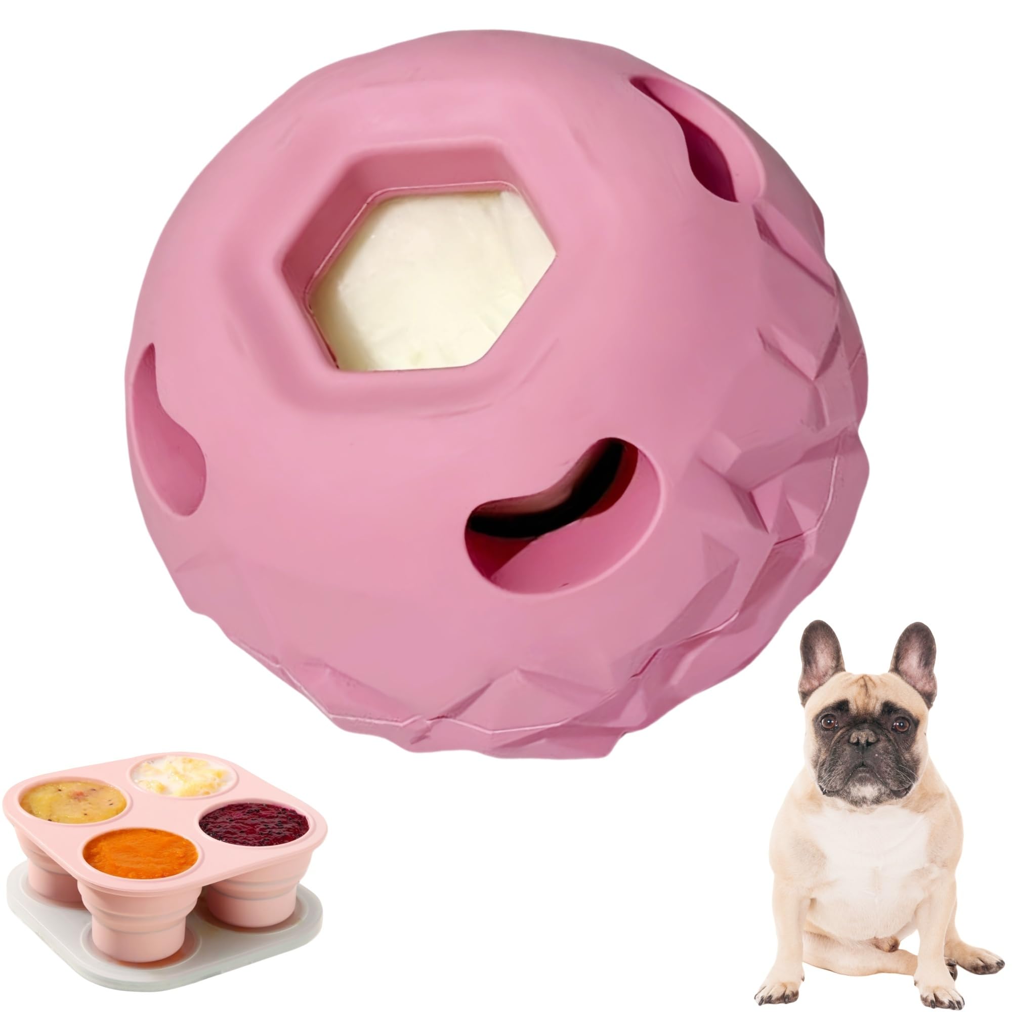 Interactive Dog Chew Toys, Large Dog Toys, DIY Treat Dispenser, Puzzle Toys for Dogs – Reduce Anxiety & Boredom, Homemade Treat Dispenser, Birthday