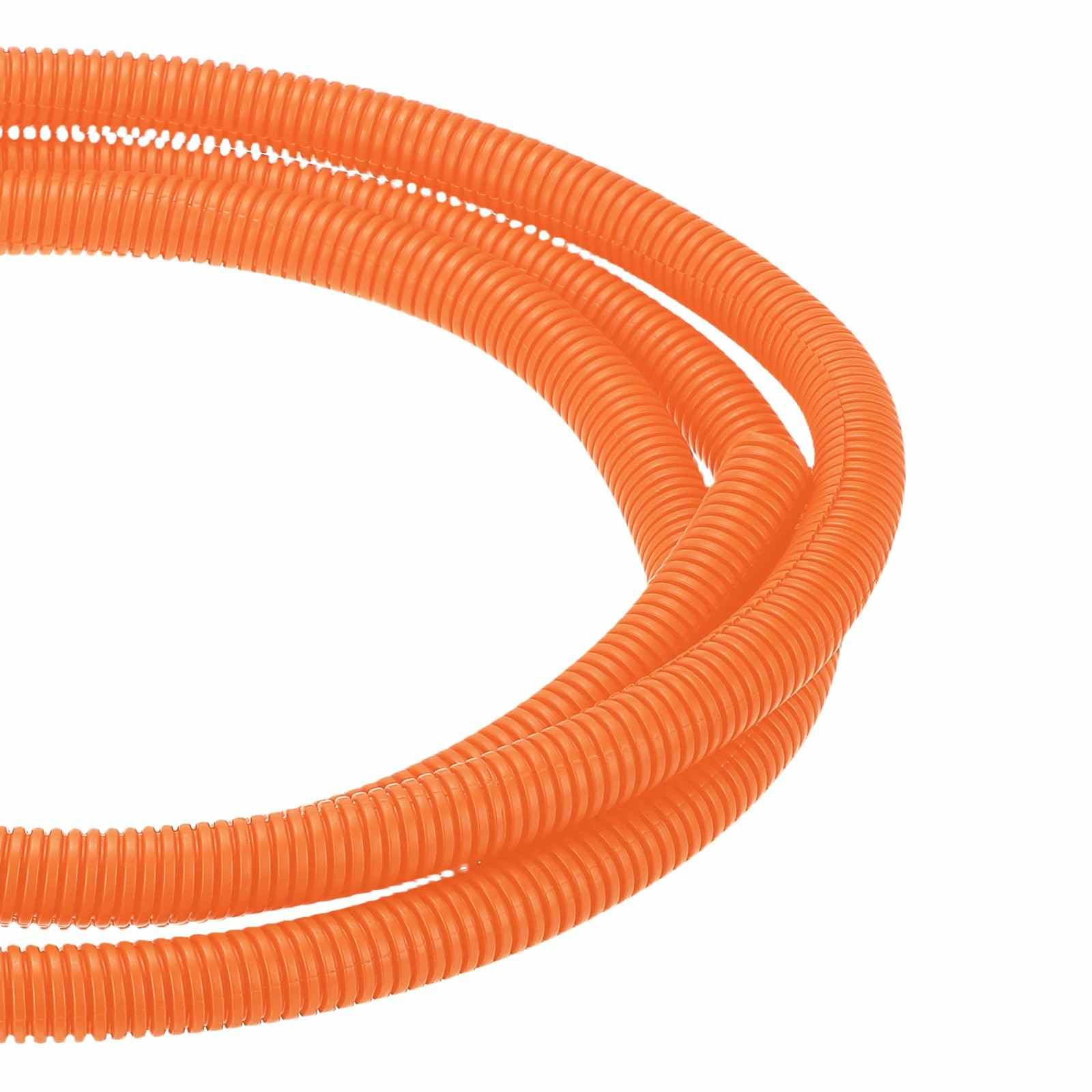 DMiotech 10ft Wire Loom Split Tubing 5/8 Inch, Cord Protectors from Pet Flexible Conduit Cable Management for Office Home Garden, Orange โ image 1