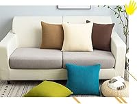 Vista 4 de ZZDZW Funda de almohada para sofá, funda de cojín Cuadrado de 45 x 45 pulgadas, color gris, funda para almohada de sofá, funda de cojín de sofá