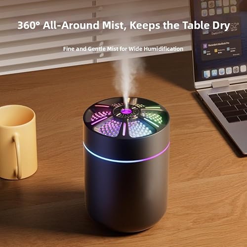 Miniatura 6 de Humidificador eléctrico USB Difusor de aromaterapia con purificador para el hogar del dormitorio del coche con funcionamiento silencioso