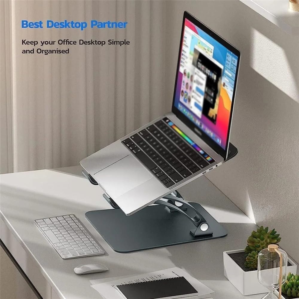Supporto pieghevole for laptop da scrivania, supporto ergonomico e raffreddamento notebook Supporto Alzaportatili