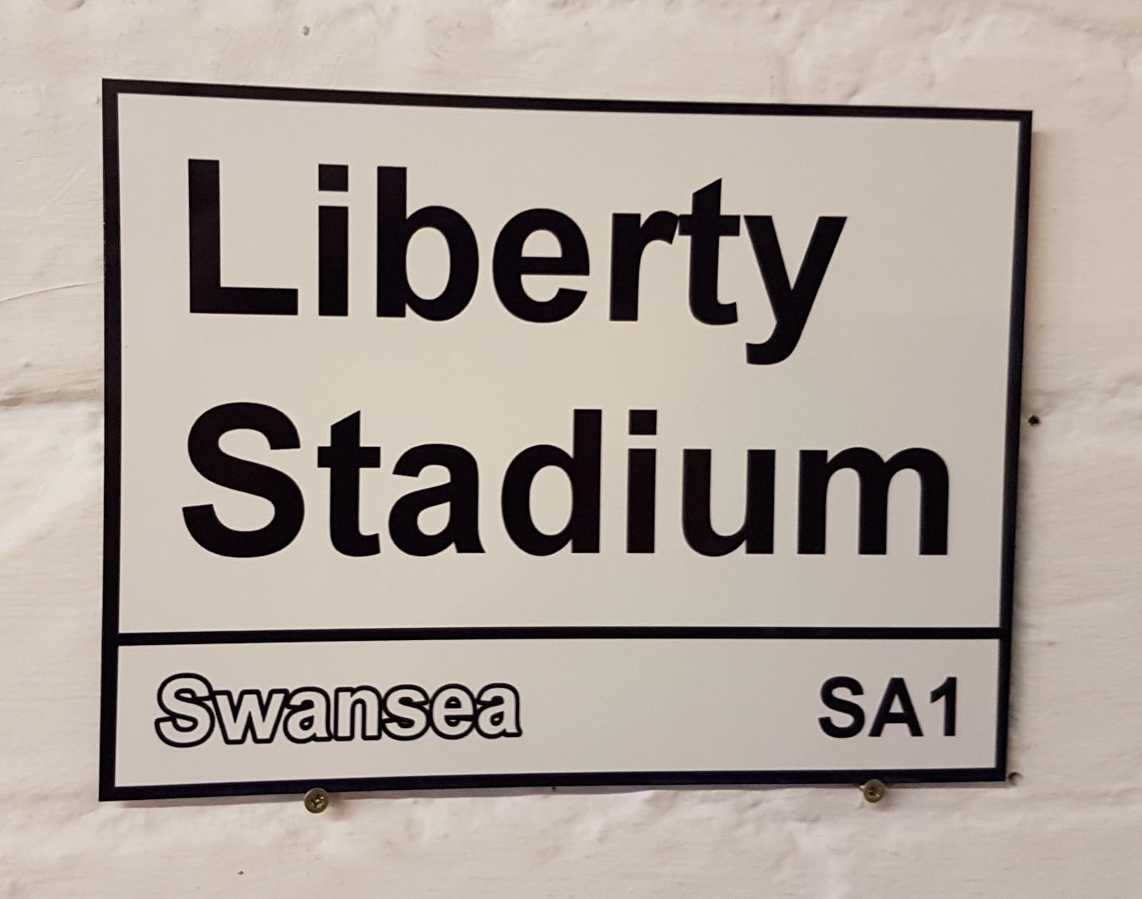 Yelacecca Tin Sign A30545 Swansea City Fc Liberty Stadium Street Sign Street Sign 8X12 Inches