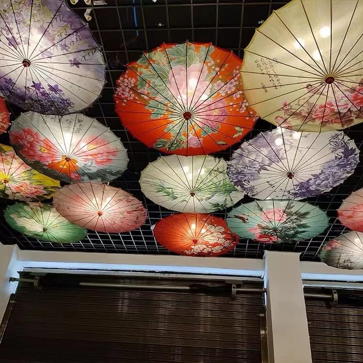Dream Blue Bamboo Silk Umbrella - Image 7