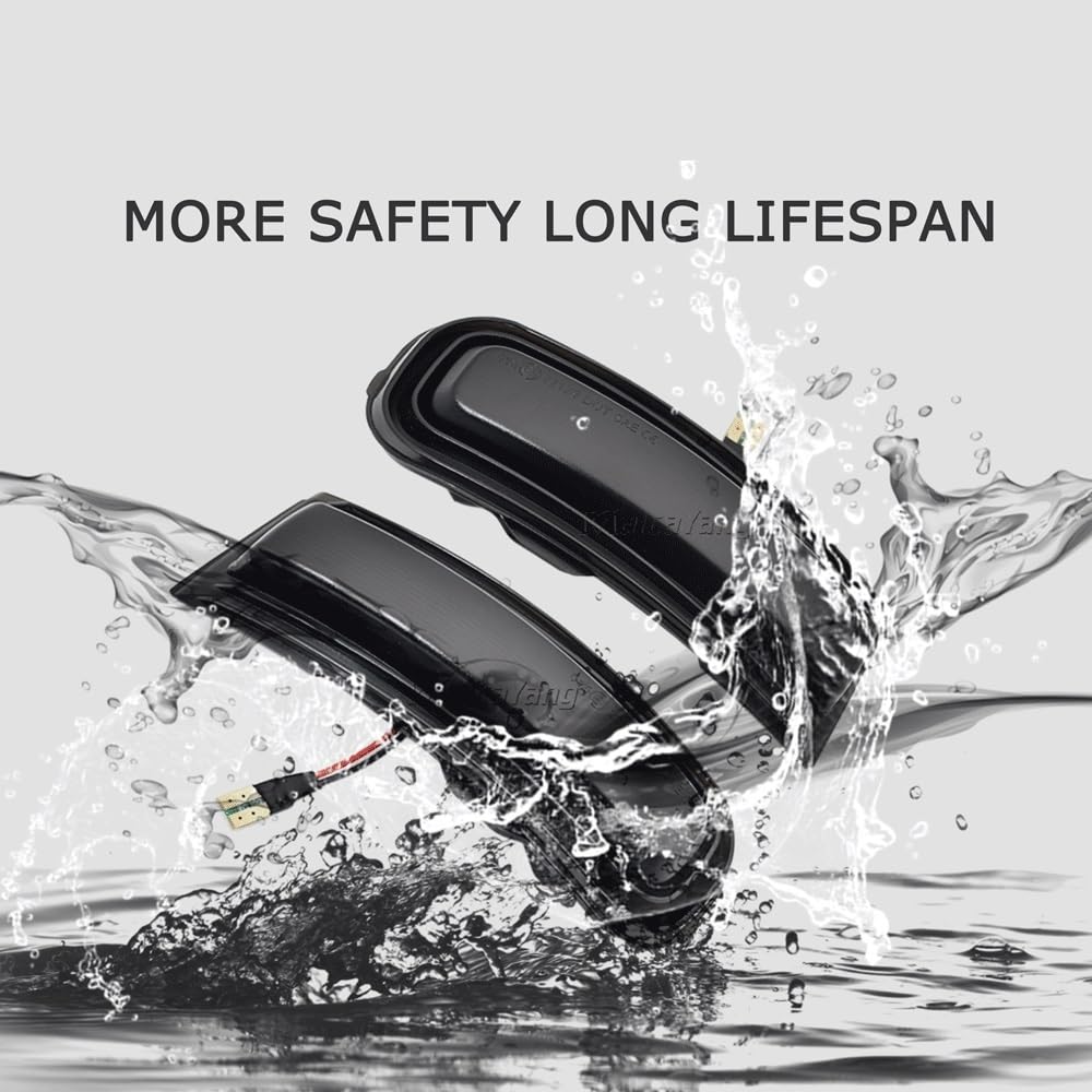 Indicatori Direzione Laterali Per Jeep Per Renegade 2015 2016 2017-2022 Specchio laterale Lampeggiante Freccia Ripetitore Indicatore 2 pezzi LED Dinamico Indicatore di direzione(Dynamic Crystal)