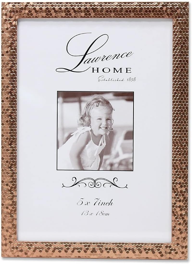 Lawrence Frames Shimmer Metal Picture Frame, 4 by 6-Inch, Silver