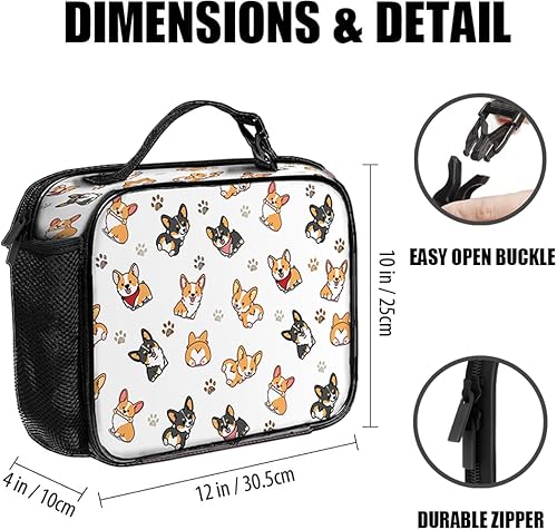 Miniatura 3 de Lonchera con diseño de mariposa, reutilizable, aislada, mantiene la comida más fresca, bolsa térmica para el almuerzo para mujeres y hombres