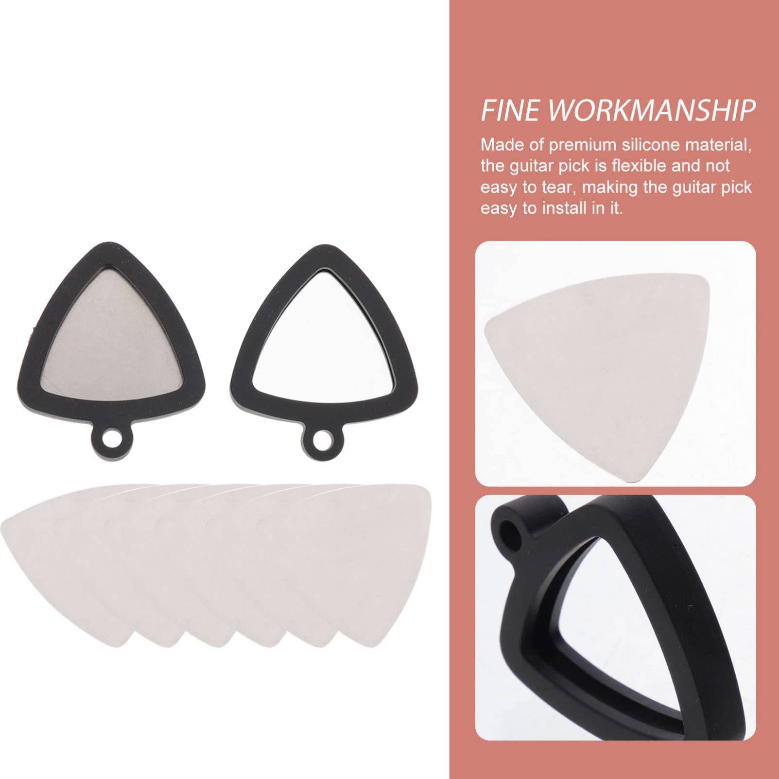 Abaodam 4sätze Guitar Pick Holder Mit -Picks Praktischer Für Gitarrenplektren Für Musiker Und Gitarrenliebhaber Große -