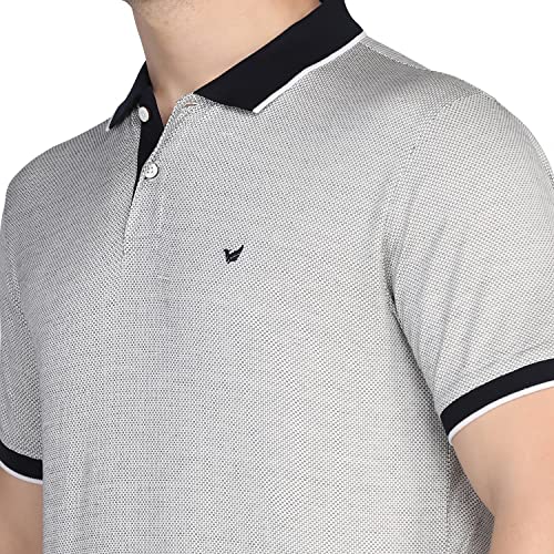 Image of blackberrys Structured Cotton Slim Fit Mens T-Shirt