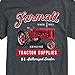 Farmall Genuine Tractor Supplies - Men's Short Sleeve Graphic T-Shirt - Size X-Large Heather Charcoal