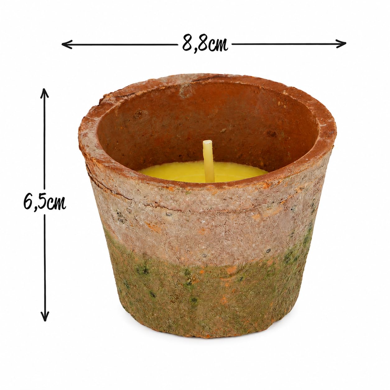 CKB LTD Candela di incenso alla citronella in terracotta stagionata