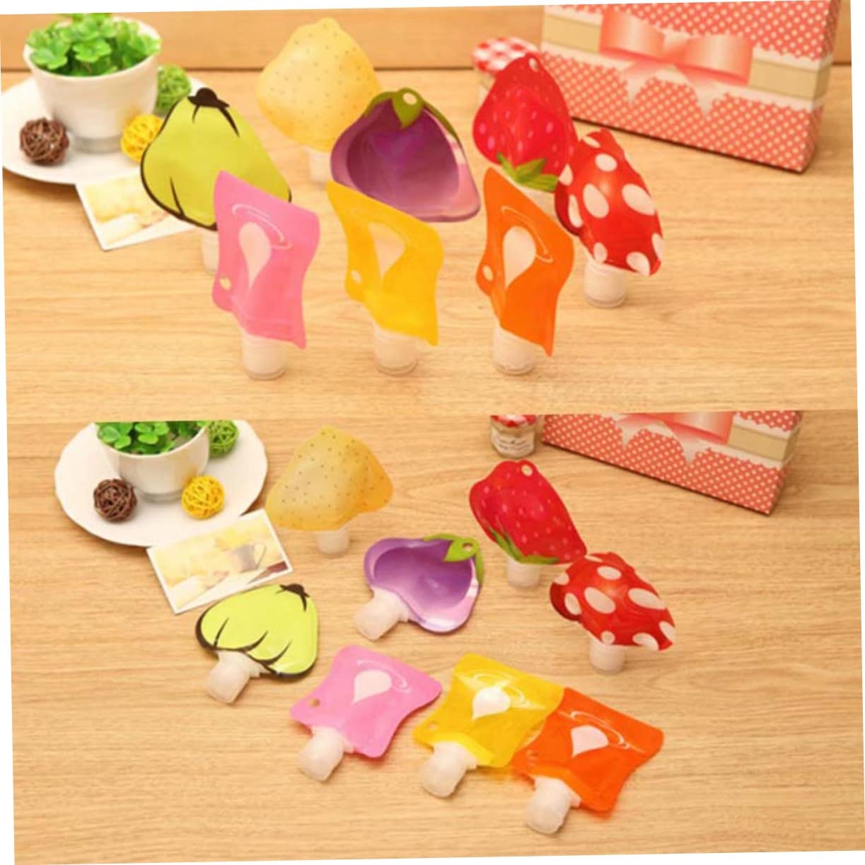 FOMIYES Pz bottiglie di silicone travel size bottles travel bottles bottiglia da toilette da viaggio bottiglia di shampoo da viaggio contenitori bottiglia vuota da viaggio Riempimento