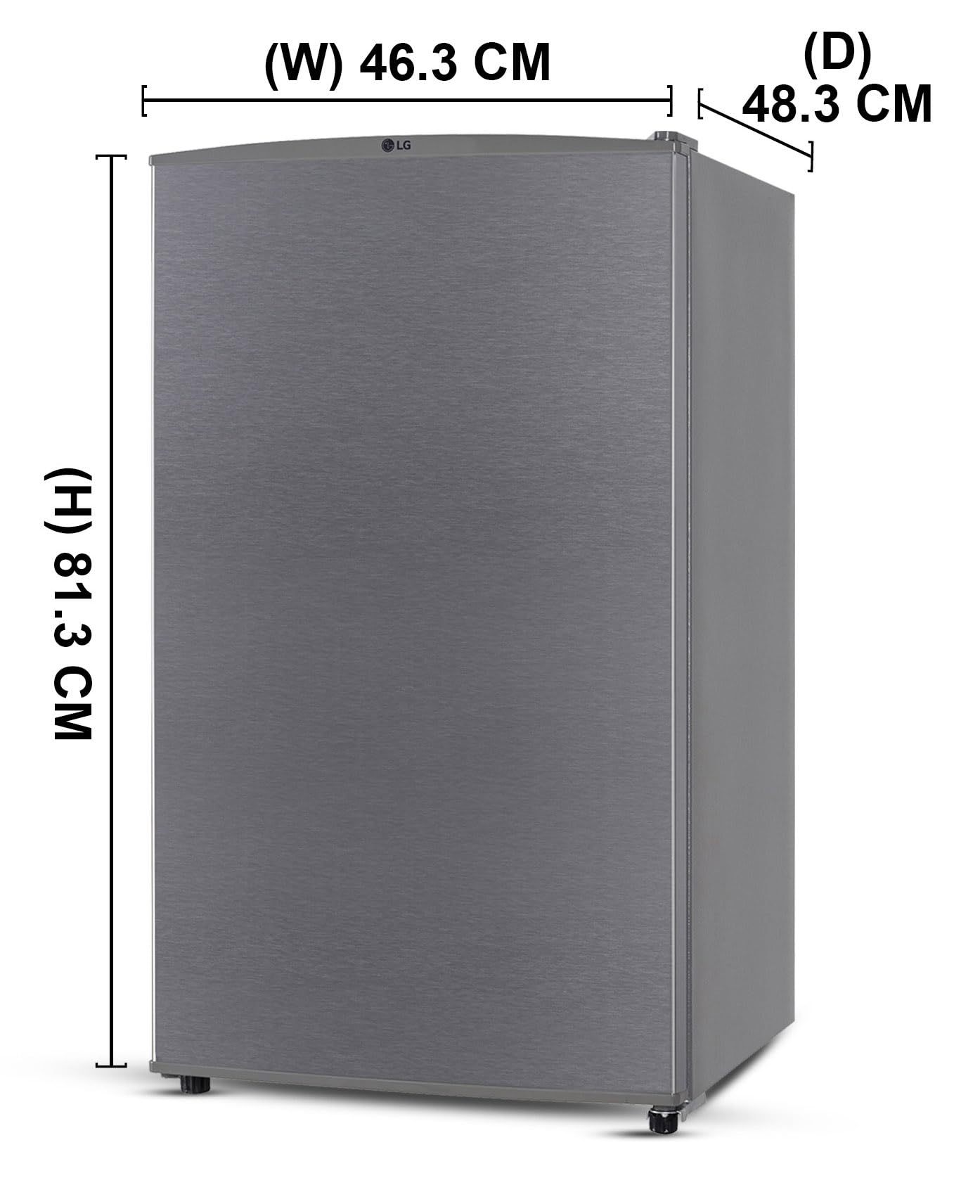 LG 90L Mini Refrigerator - Dazzle Steel -5