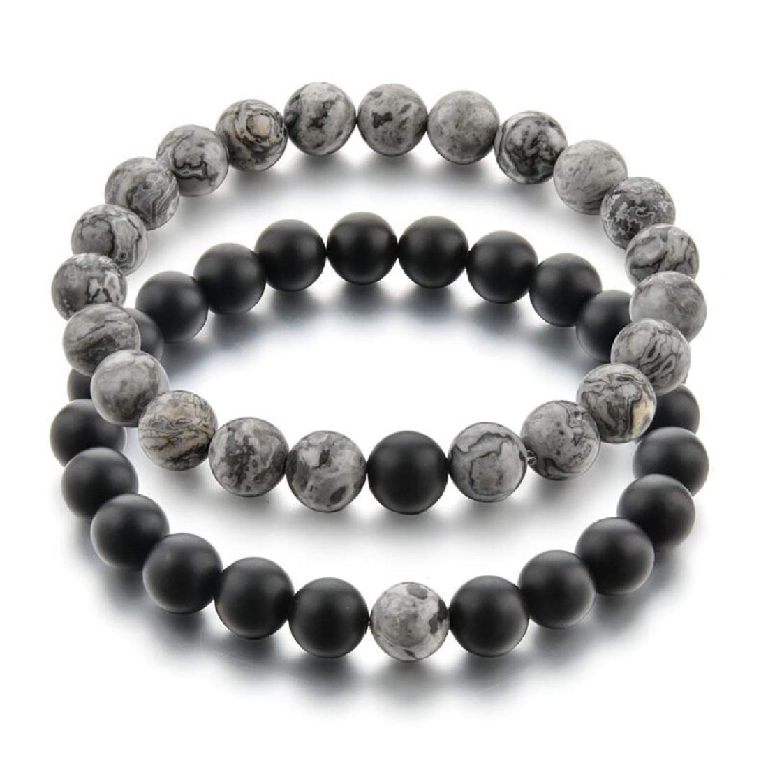 Hot And Bold Boys Matching Best Friend Relationship Natural Multi Layer Tiple Protection Stone Beads Magnetic Bracelets. (B07DLPYFF5) Amazon Price History, Amazon Price Tracker