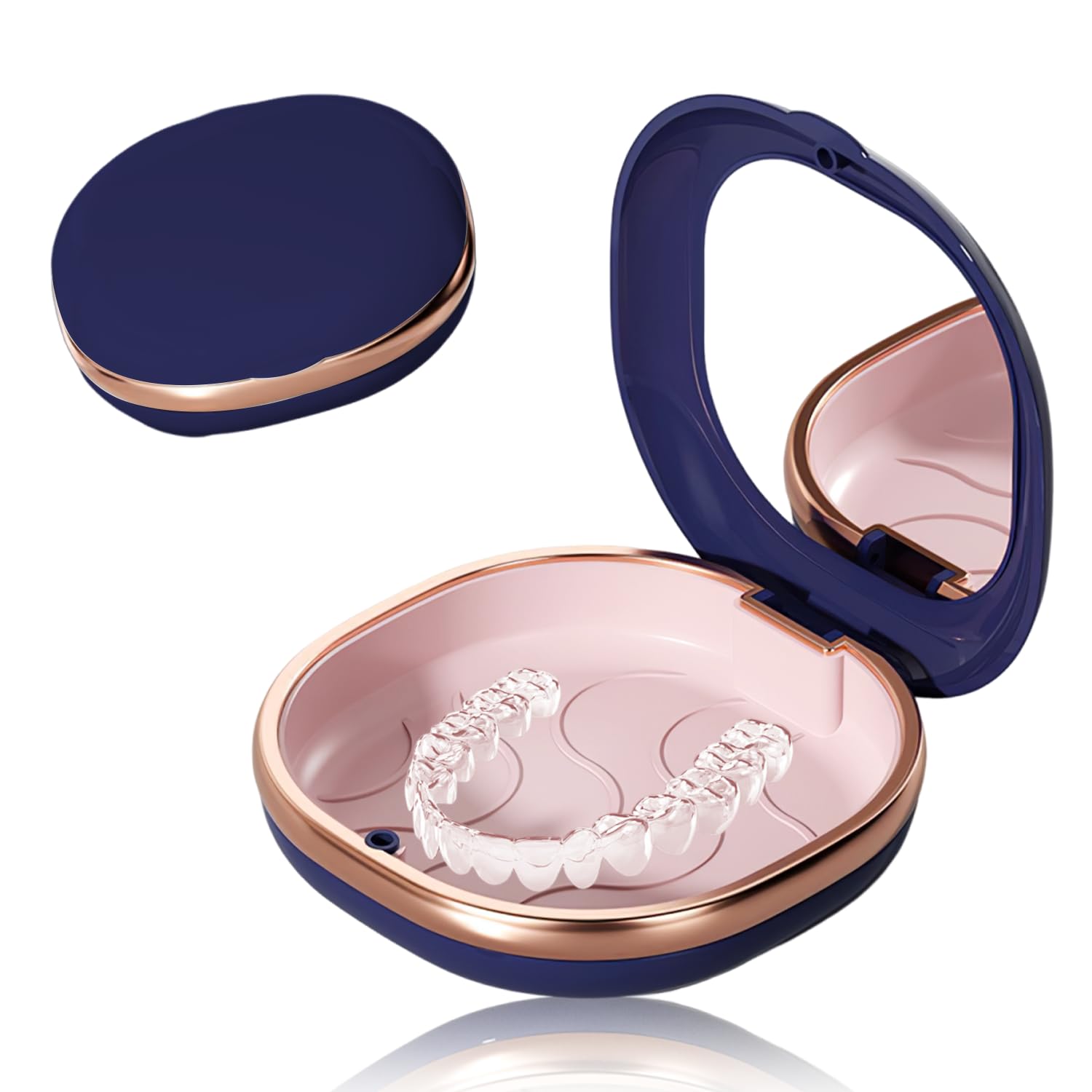 TecoKart® Slim Retainer & Aligner Case with Mirror – Portable Mouth Guard Holder with Silicone Pad, Magnetic Closure & Non-Slip Grip – Travel-Friendly Design-image-35