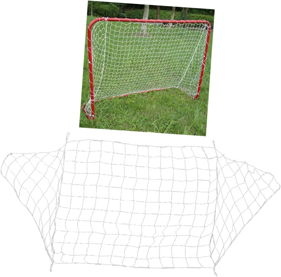 2Pcs Pe Football Goal Net for Outdoor Sports Training Durable Match Net for Adults Soccer Supplies for Backyard Practice Person Use