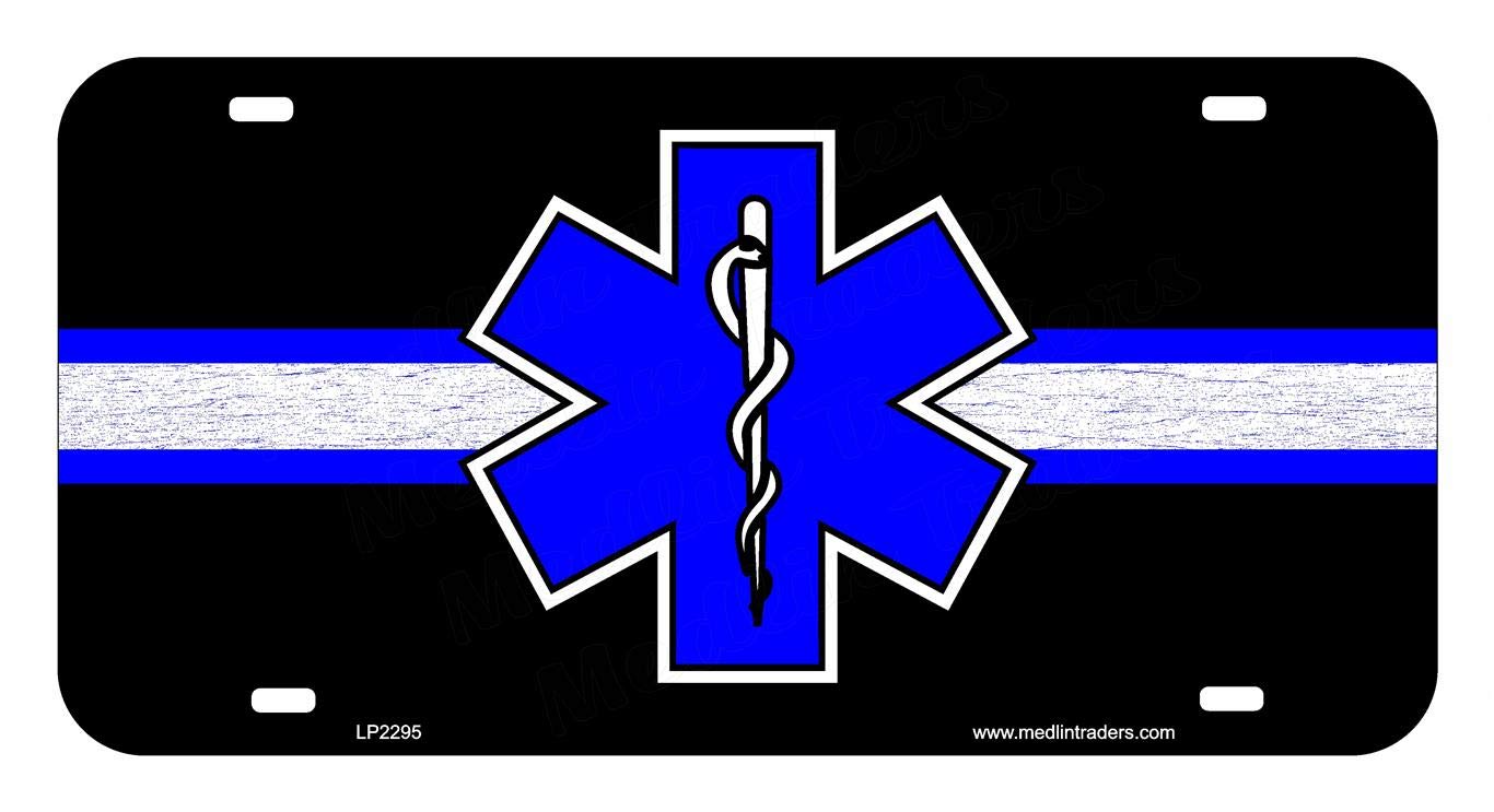 Paramedic EMT Star of Life Front License Plate LP2295