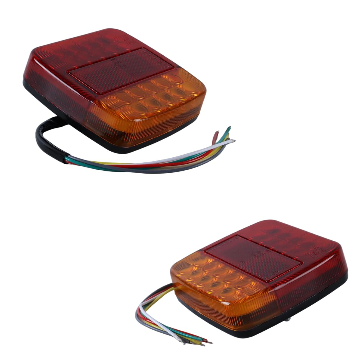 Ludom 2 Luces De Remolque, Luces Traseras De 12 V, Luces Traseras Universales Para Remolques, Tractores, Camiones, Barcos Y Vehículos Recreativos.
