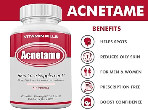 Miniatura 7 de Suplementos vitamínicos para tratamiento del acné de Acnetame 60pastillas
