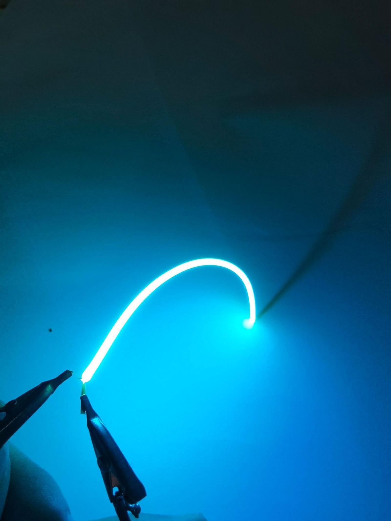 LISOCLU Flexible Led Filament 300mm-3V Flexible Filament Led 11.81in 14.17in diode Light Accessories(2 pcs)-ice Blue-3V