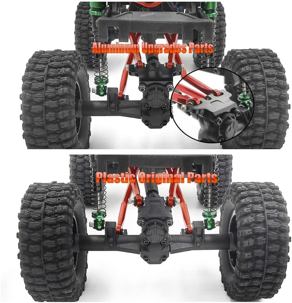 RCLions Aluminum Rear Upper Links Mount for Axial SCX24 C10 JLU Gladiator Bronco 1/24 RC Crawler Car Upgrades
