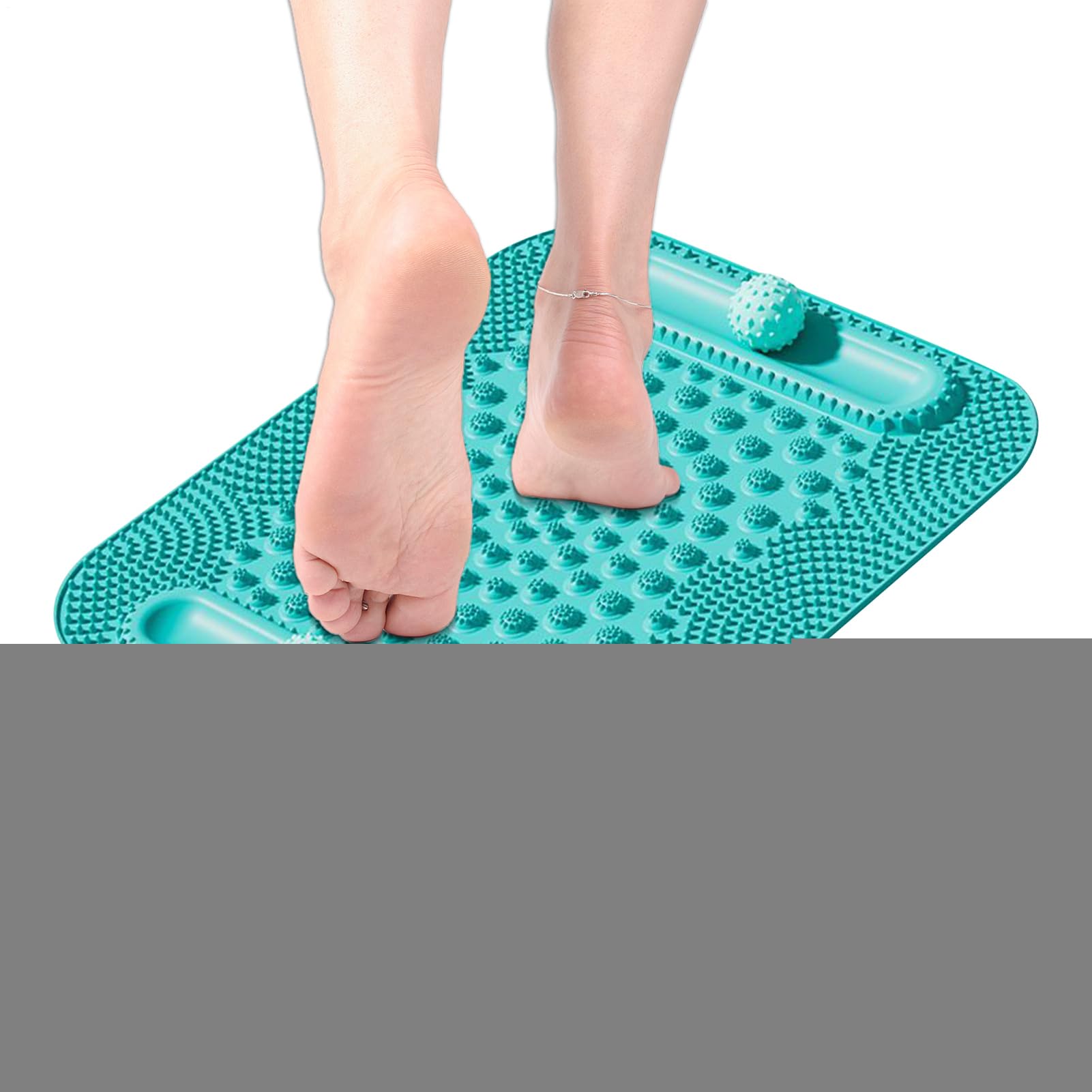 Tapis Massant Plantaire Stimulateur jambes double piste billes relaxation