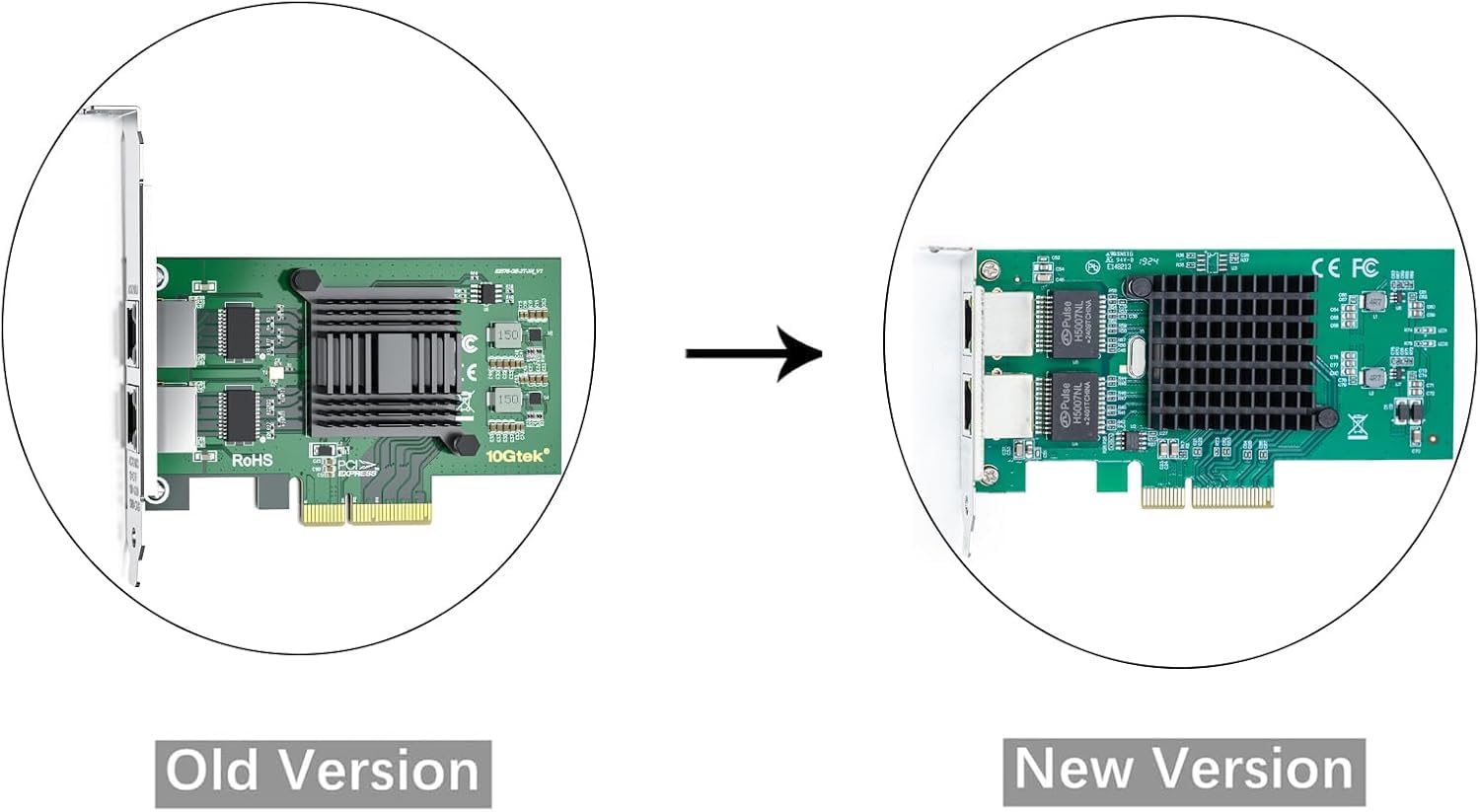 Adaptador de Red Gigabit Ethernet de 10/100/1000 Mbps (Nic) con Chip Intel 82576, Tarjeta de Red Ethernet PCI Express | Puertos de Cobre Dobles RJ45 | PCI Express 2.0 X4 | Compare to Intel E1G42ET
