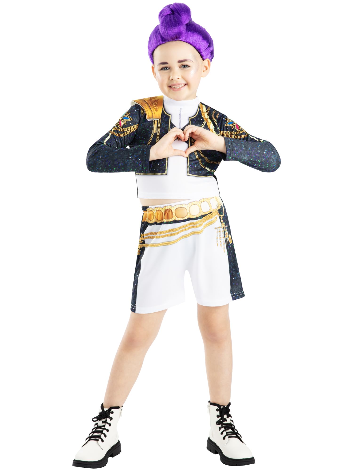 Rubies Official Netflix K-Pop Demon Hunters Rumi Golden Classic Child Costume, Kids Fancy Dress