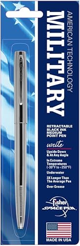 Miniatura 3 de Fisher Space Pen Tapa cromada -O-Matic Space Pen ampolla SM4C