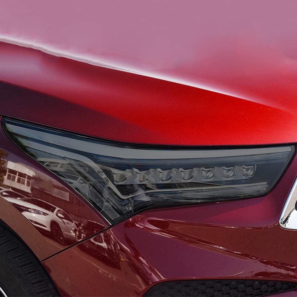 2 Pezzi Auto Faro Tinta Nero Pellicola Protettiva Vinile Protezione Adesivo TPU Trasparente, per Acura RDX 2019-presente