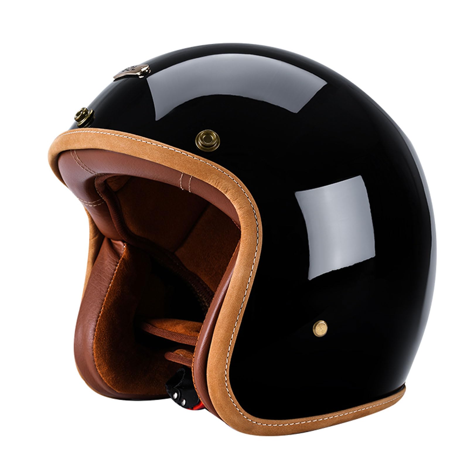 Casque jet vintage idéal pour les balades en ville en scooter et chopper