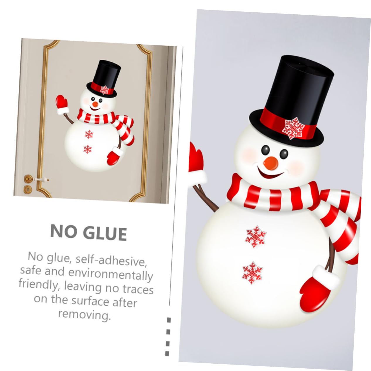 4 Sätze Aufkleber Weihnachtsdeko Weihnachtsmotiv Wohnraumdeko Christmas Sticker Dekorationen Tischsets Für Den Tisch Fenster Wandtattoo Weihnachten Wandtattoos Pvc Rot 2 Blatt * 4 Cabilock
