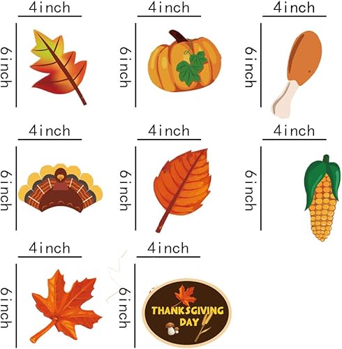 Miniatura 5 de Decoraciones de otoño, decoraciones de Acción de Gracias, decoraciones de otoño para niñas, niños, hogar, aula, oficina, dormitorio, baby shower (30