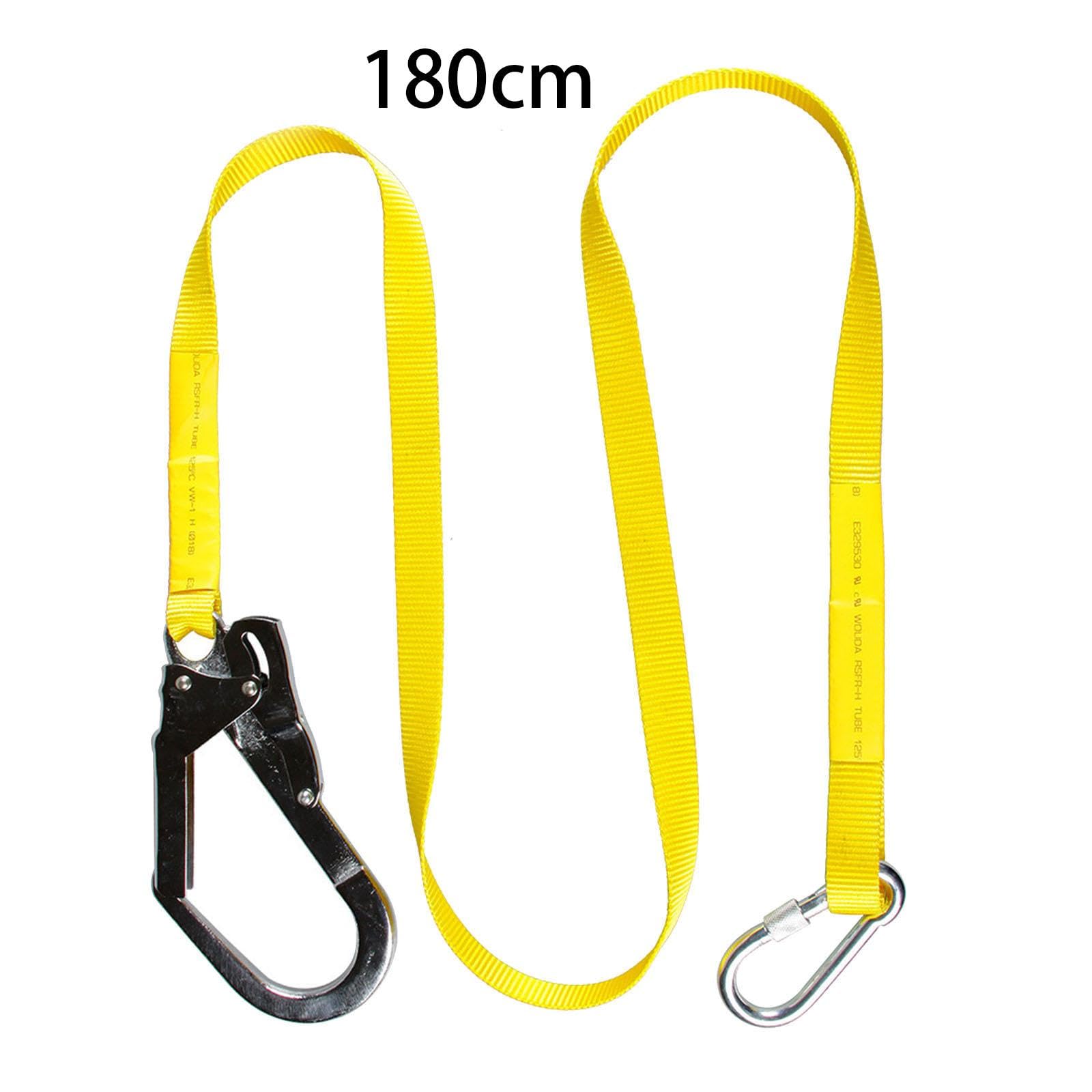 Harnais avec Ceinture de Retenue, Longe Réglable, Sangle D'arrêt et Crochets, En Polyester, Adapté Aux Arboristes et Aux Travaux En Hauteur.