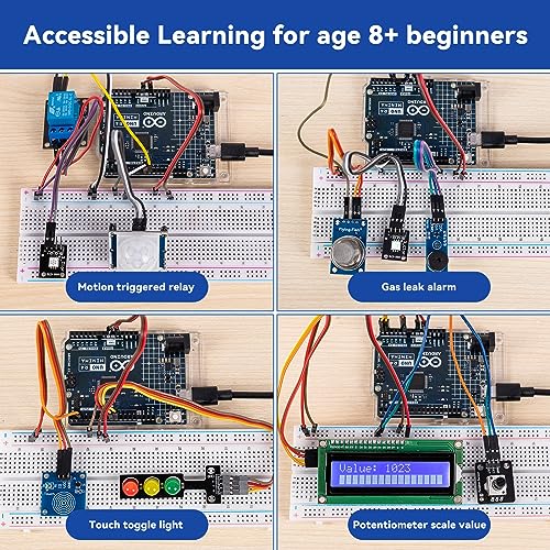 SunFounder Ultimate Sensor Kit with Original Arduino Uno R4 Minima ...