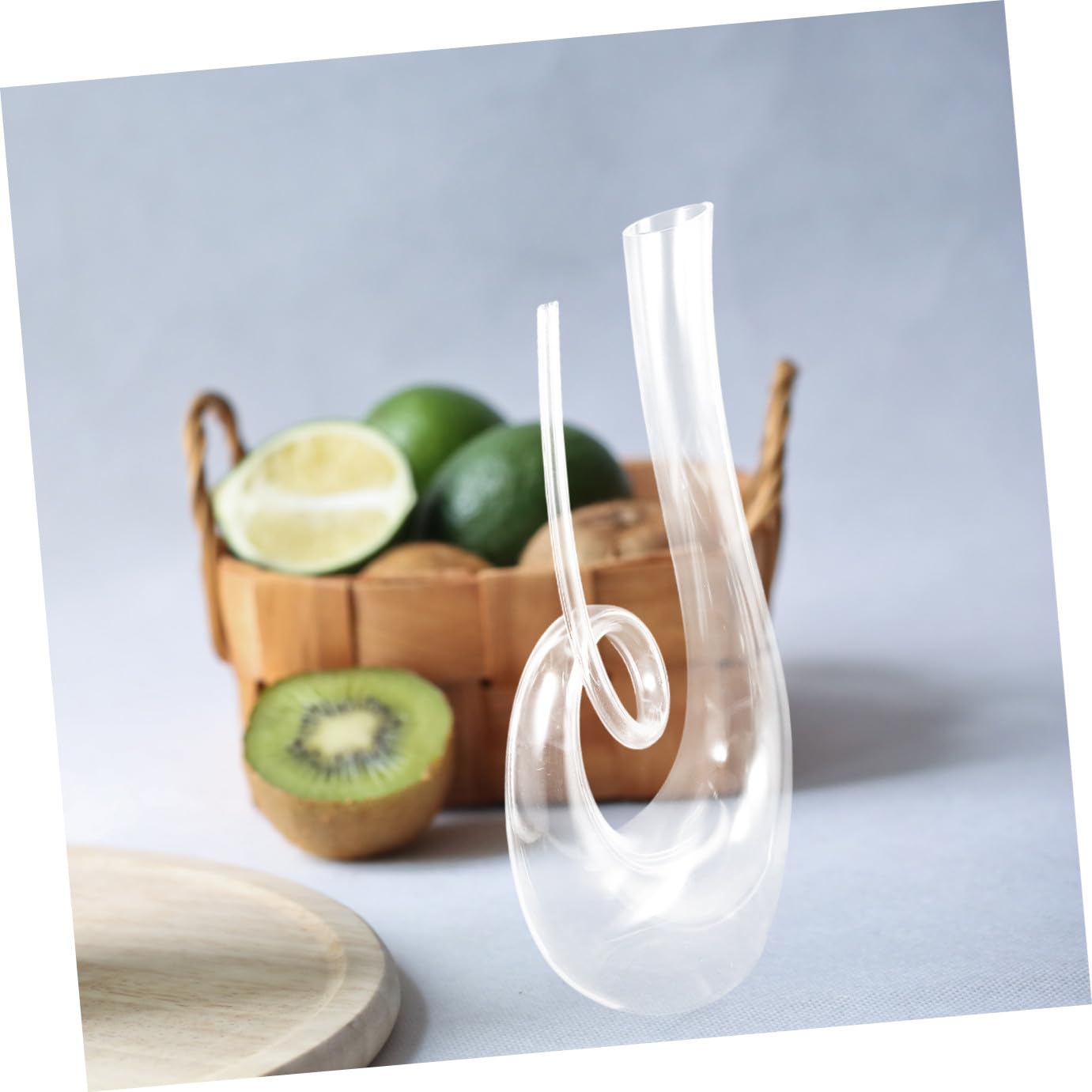 VALICLUD Decanter in Cristallo senza Piombo 1300 Ml Caraffa per Vino Rosso e Bianco Fondo Stabile Distributore Trasparente per Degustazione e Feste Accessorio Elegante per Casa e Bar